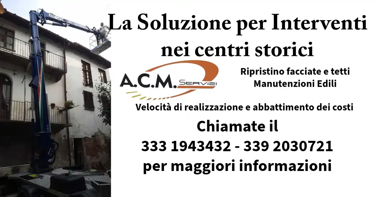 Scopri di più sull'articolo Manutenzione tetti in centro storico senza ponteggio