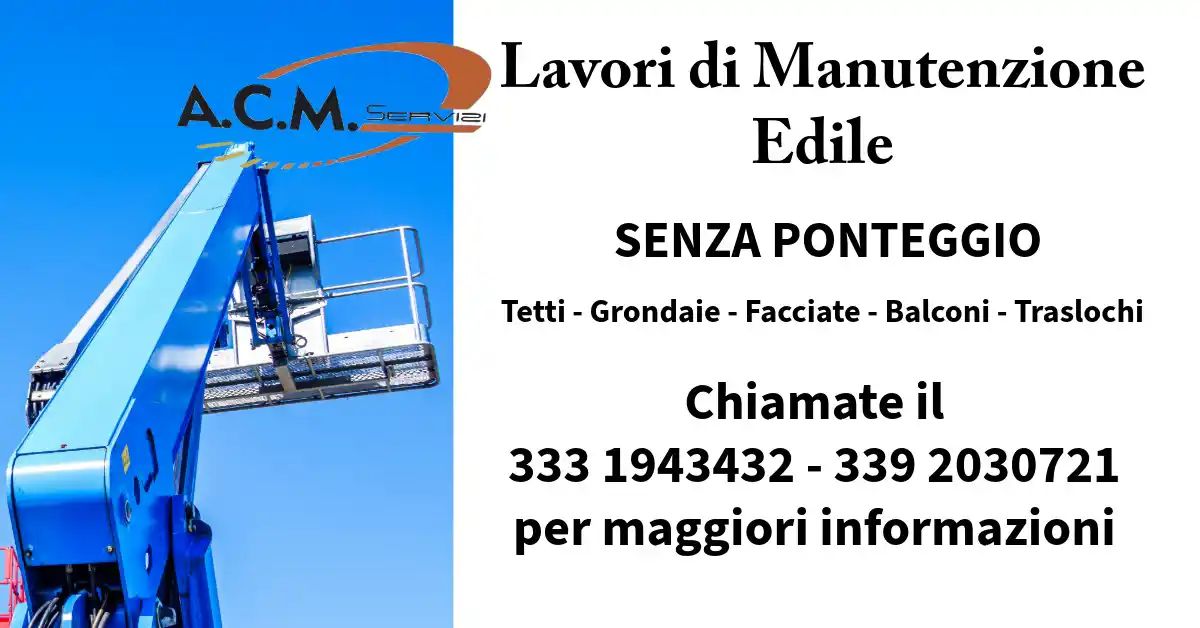 Scopri di più sull'articolo Manutenzione Edile senza ponteggio